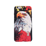 American Eagle Print Embossed Phone Case Slim Fit Soft TPU Case Shockproof Anti-scratch Phone Cover Case for iPhone